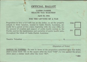 Ballot with Tax Info