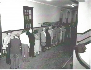 Byrd High School Voting Line