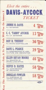 Davis Aycock Ticket